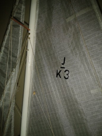 Číslo na plachtě  JK3